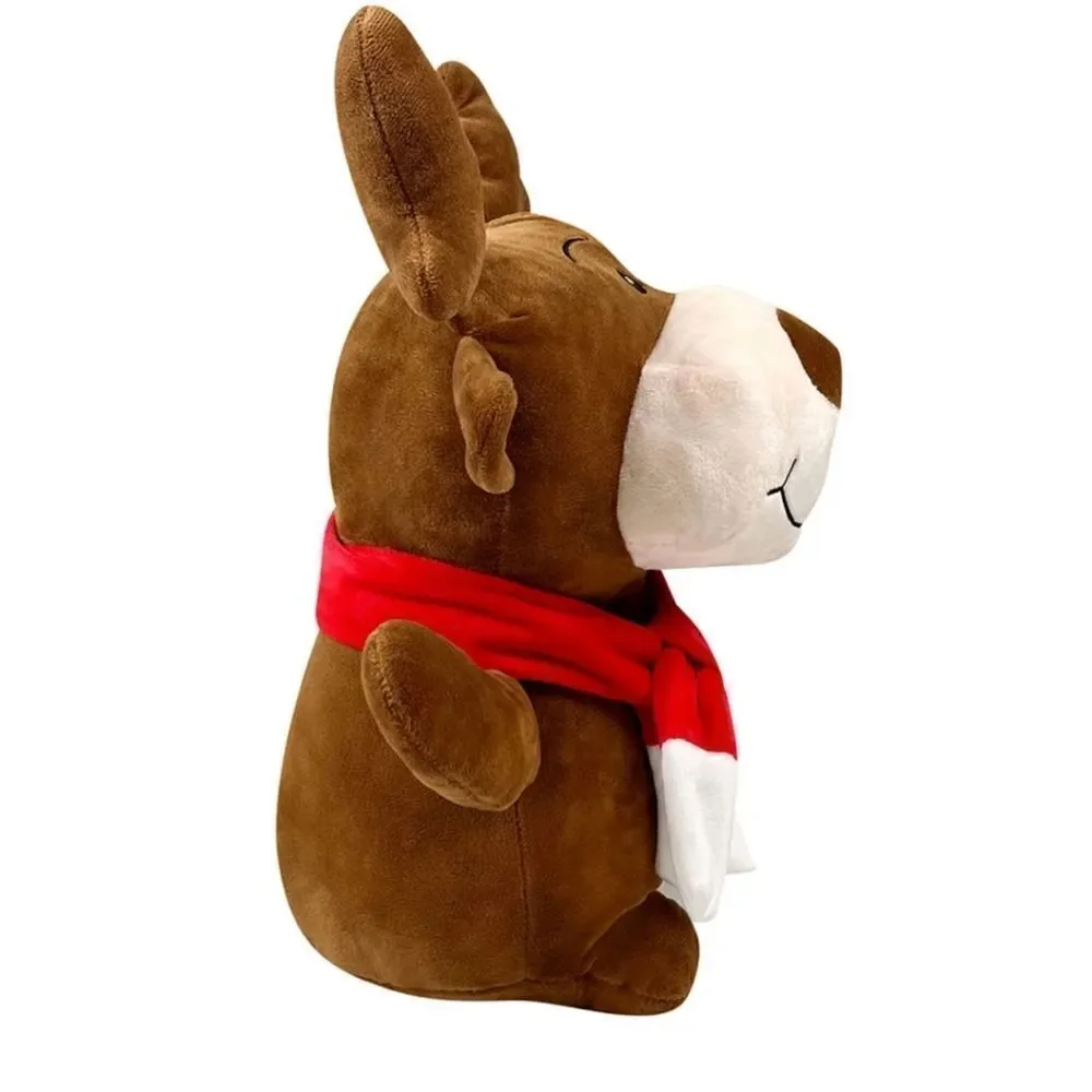Nwt Christmas Plush Reindeer Squishy Pillow Decor, 16